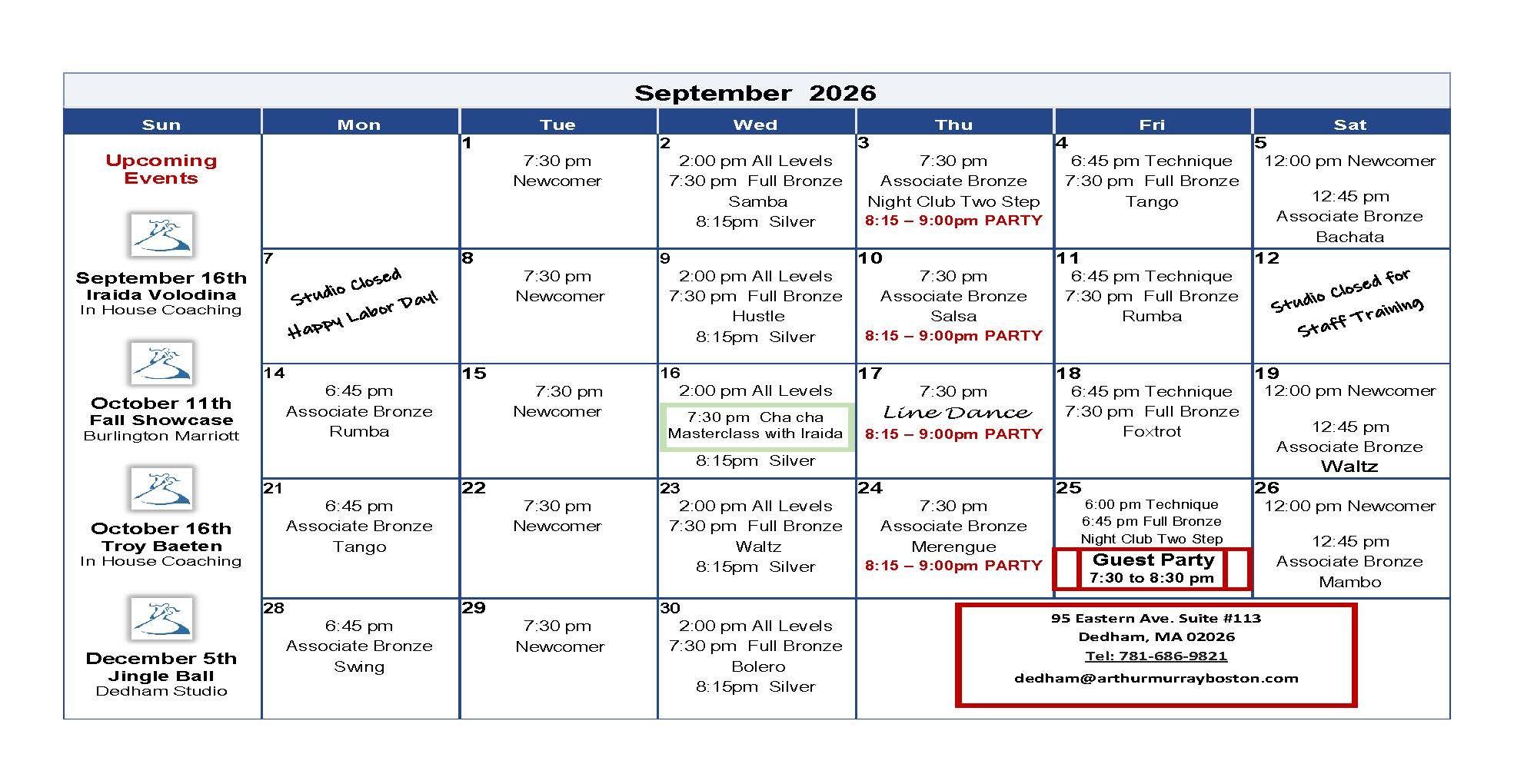 September 2026 Calendar